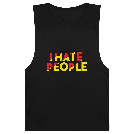 I Hate People humor Barnard Tanks