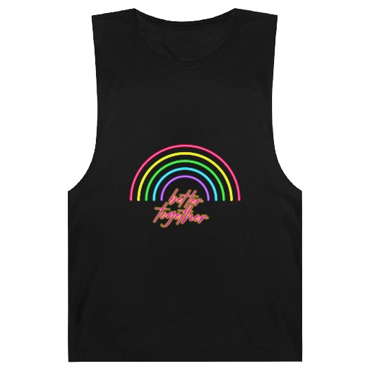 Better Together Neon Rainbow vintage Barnard Tanks