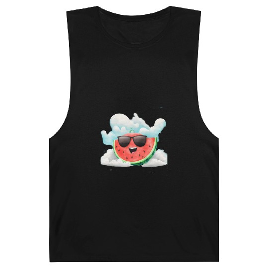 Cute Watermelon Party Summer Melon Fruit Barnard Tanks
