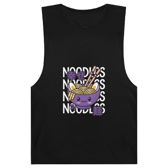 Kawaii Ramen Noodle Bowl Noodles Purple Barnard Tanks