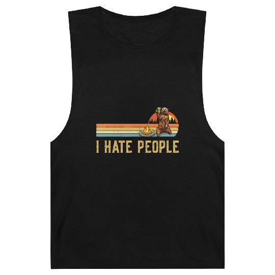 I Hate People Bear Camp Barnard Tanks