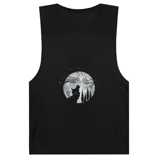 Yorkshire Terrier Full Moon At Night Pet Yorkshire Barnard Tanks