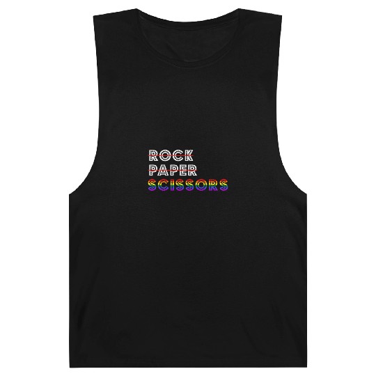 Rock Paper Scissors LGBT For Lesbians Lesbian Cool Barnard Tanks