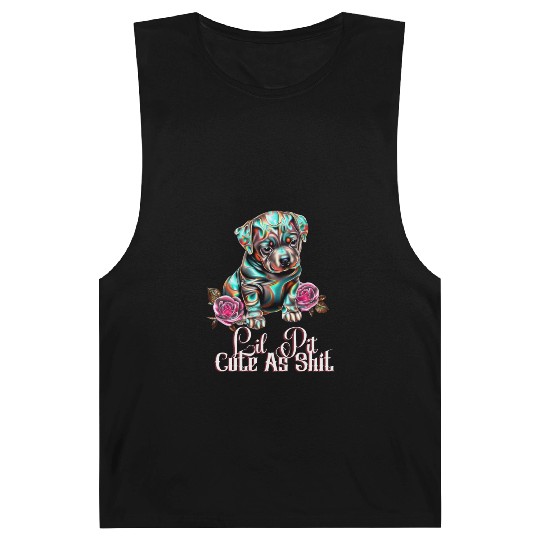 Little Pit Cute As Shit | Adorable Barnard Tanks Design