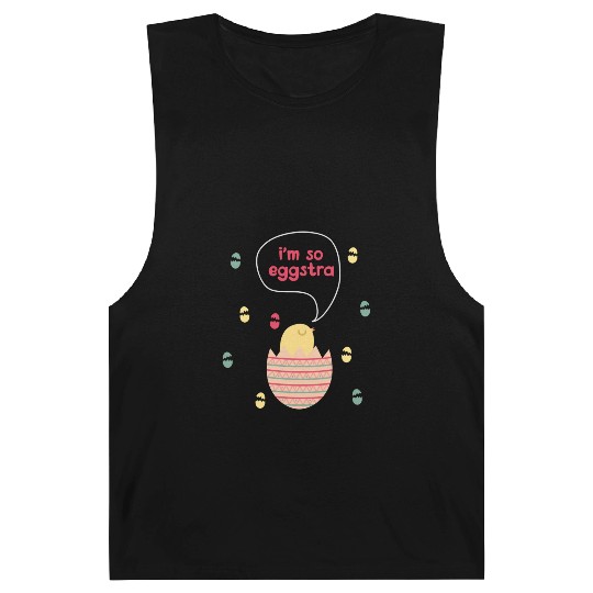 I m So Eggstra Spring Chick Easter Sunday Easter Barnard Tanks