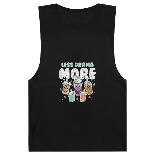 Less Drama More Boba Day Kawaii Bubble Tea Barnard Tanks