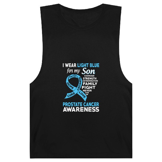 I Wear Light Blue For My Son Prostate Cancer Barnard Tanks