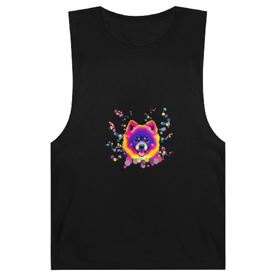 Pomeranian pop art Barnard Tanks