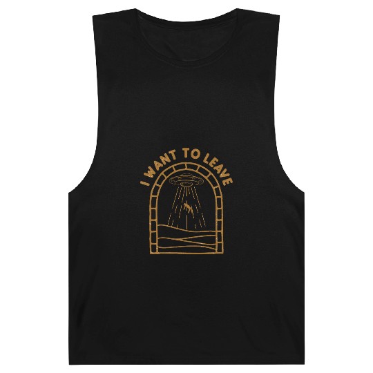 I Want To Leave Alien Lover Ufo S Day Barnard Tanks
