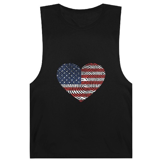 4th Of July I Love America Barnard Tanks