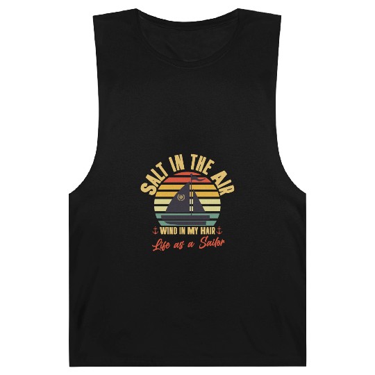 Funny Colorful Retro Sailor Saying Barnard Tanks