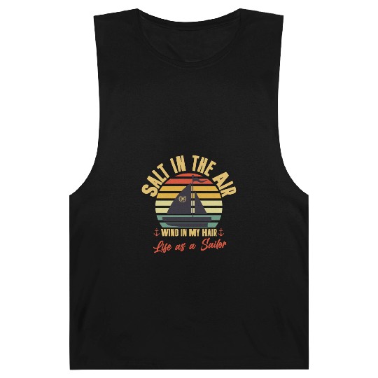 Funny Colorful Retro Sailor Saying Barnard Tanks