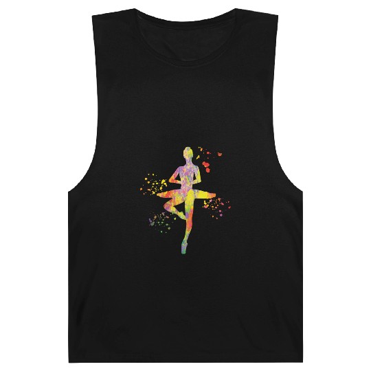 Ballet Dancer Colorsplash Ballerina Barnard Tanks