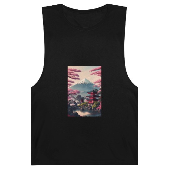Asia Landscape Serene Mount Fuji Barnard Tanks