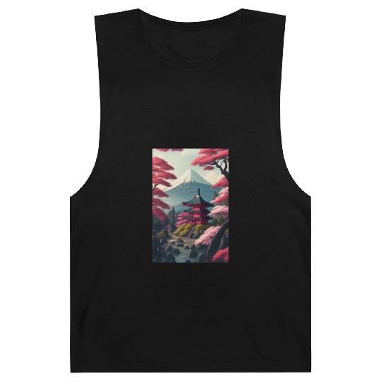 Asia Landscape Serene Mount Fuji Barnard Tanks