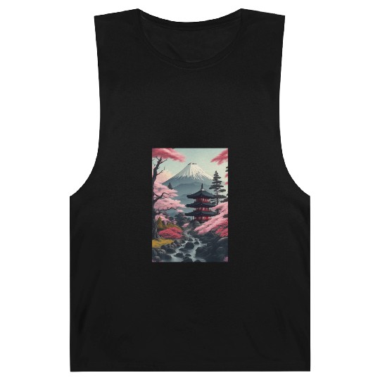 Asia Landscape Serene Mount Fuji Barnard Tanks