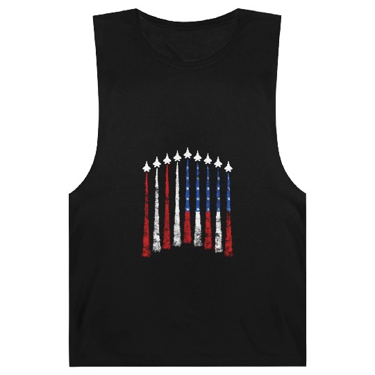 Fighter Air Plane Us Veterans Sky American Flag Barnard Tanks