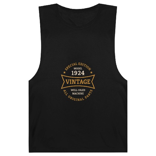 Born 1924 Vintage 100 Year Old 100th Birthday Gift Barnard Tanks