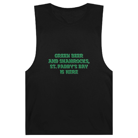 Green Beer And Shamrocks Barnard Tanks