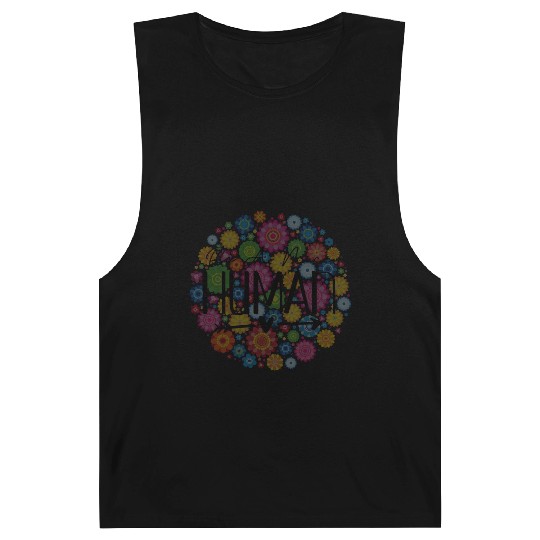 Be A Nice Human: Embrace Peace & Love Barnard Tanks