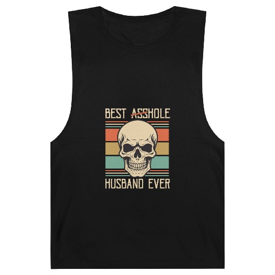 Vintage Best Asshole Husband, Husband png, bride Barnard Tanks