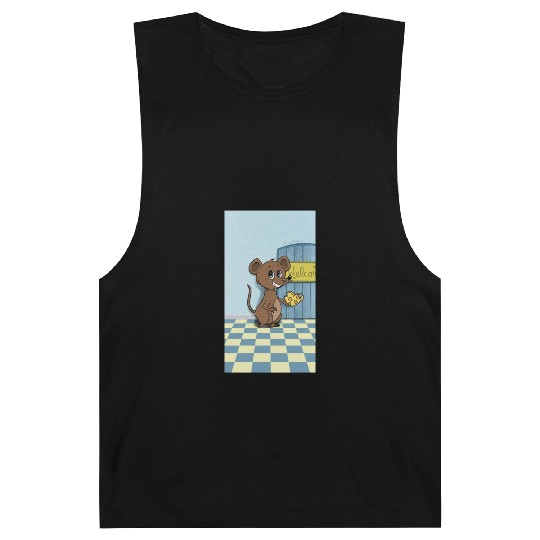 Cheesy Heart Mouse Barnard Tanks