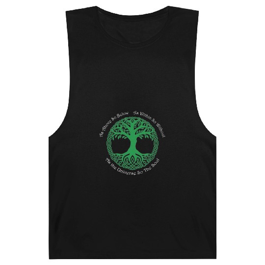 Pagan Celtic Wiccan As Above So Below Green Tree Barnard Tanks