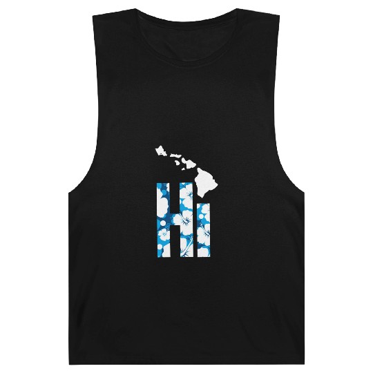 Hawaii Hi Hibiscus Blues Barnard Tanks