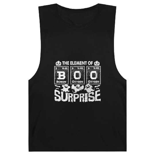 Halloween T Funny Boo The Element Of Surprise Barnard Tanks
