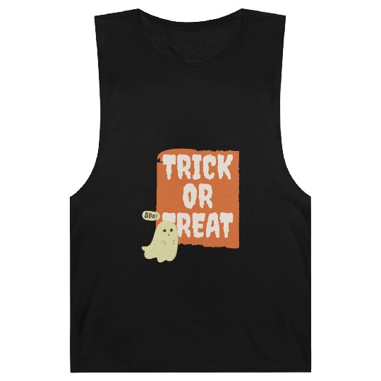 Trick Or Treat Boo Ghost Barnard Tanks