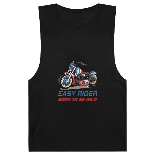 Easy Rider Motorcycle Chopper Stars and Stripes Barnard Tanks