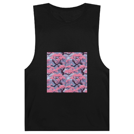 Anime Euphoria: Fantasy Cherry Blossom Dreamscape Barnard Tanks