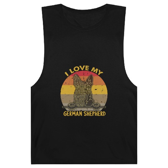 I Love My German Shepherd Barnard Tanks