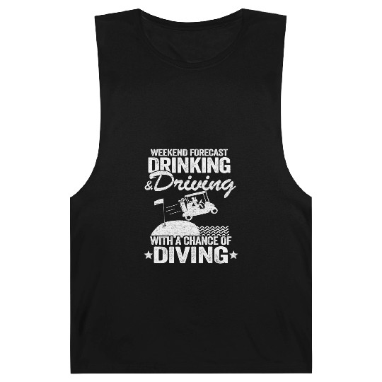 Beer Golf Cart Drinking Driving Diving Golfing Barnard Tanks