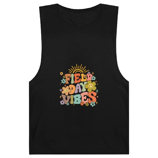Field Day Vibes Summer Teacher Last Day Of School Barnard Tanks