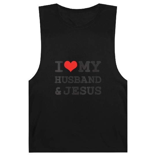 I Love My Husband & Jesus, Rotic Christian Barnard Tanks