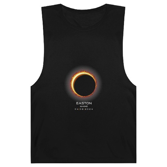 2024 Easton Maine Eclipse Memento Souvenir April Barnard Tanks