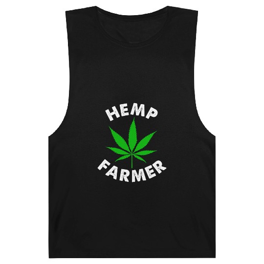 Hemp Farmer Green Leaf Barnard Tanks