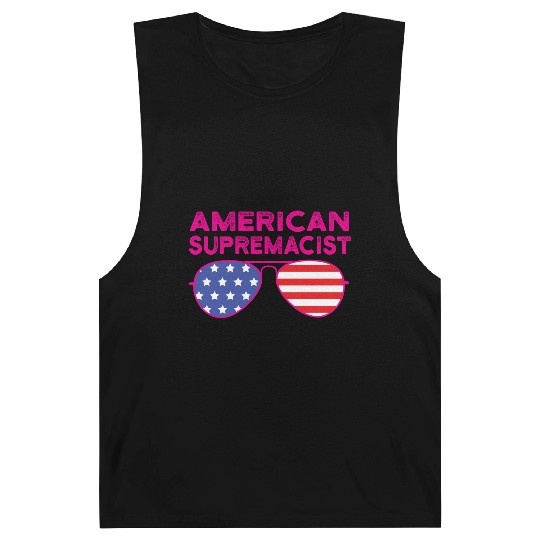 American Supremacist American Flag Merica Usa Barnard Tanks