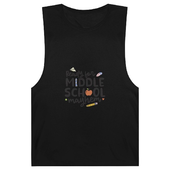 Middle School Mayhem - Funny Back to School Barnard Tanks