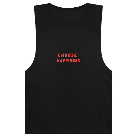 choose happiness positve vibes Barnard Tanks