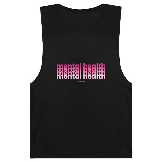 Mental Health Matters Poppins Barbiecore Pink Barnard Tanks