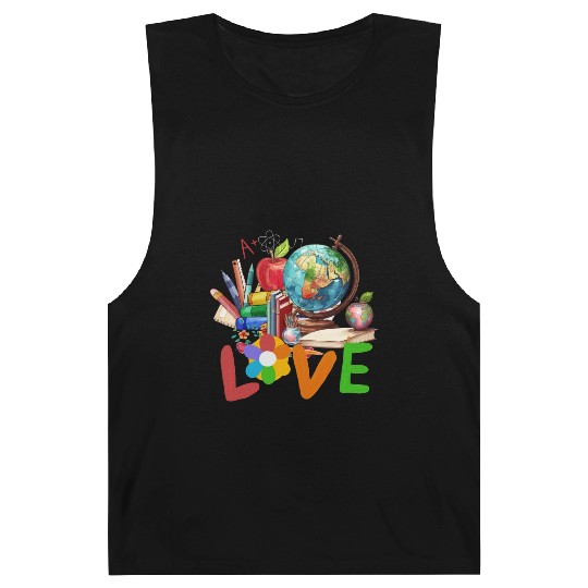 Teacher life , Retro teacher back to school Barnard Tanks