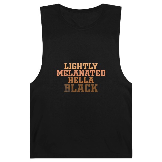 Melanin Shades Lightly Melanated Hella Black Barnard Tanks