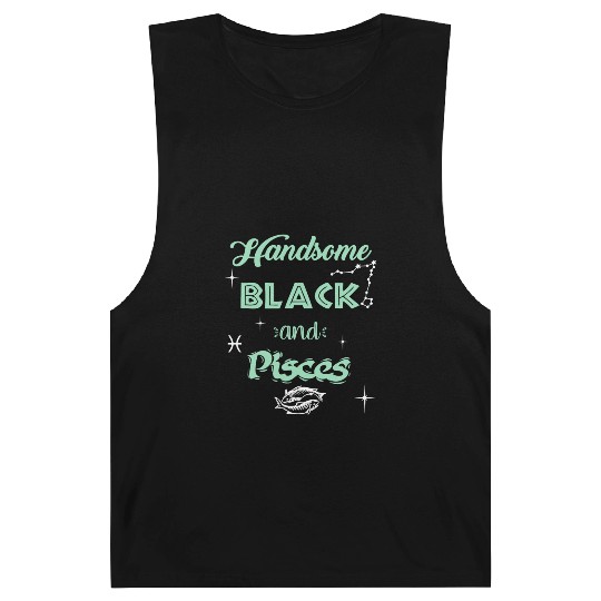 Handsome Black Pisces Barnard Tanks