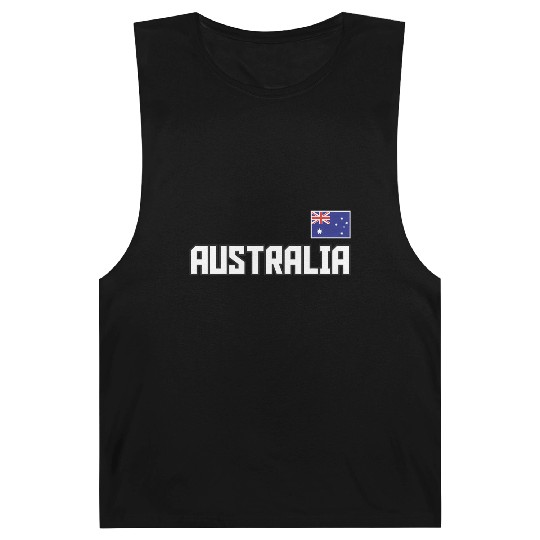 Australia Flag Australian Pride Athletic Style Barnard Tanks
