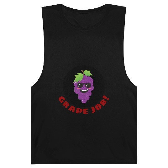 Grape Job Grape Pun Barnard Tanks