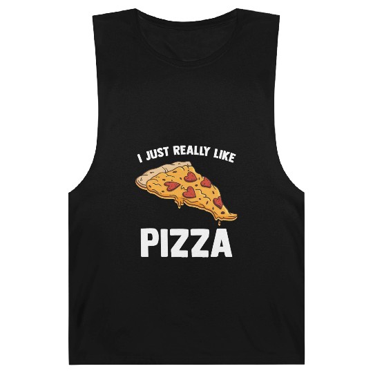 I Just Really Like Pizza Cute Italian Food Lover Barnard Tanks