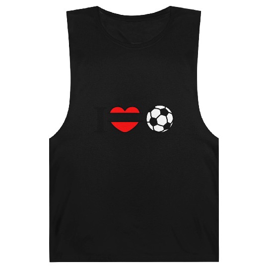 Monogram logo soccer heart Barnard Tanks
