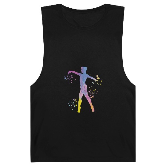 Ballet Dancer Colorsplash Man Ballerino Barnard Tanks